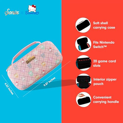 Sonix x Sanrio Carrying Case for Nintendo Switch 1, Protective Travel Case | Hello Kitty and Friends Latte Bears - color: Hello Kitty & Friends Latte Bears