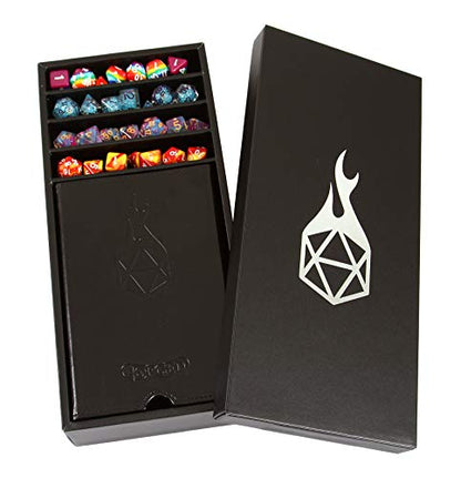 Forged Dice Co. Citadel Dice Tray and Dice Tower - 3 in 1 D&D Dice Tray, RPG and Tabletop Gaming Dice Storage and Removable Tower - color: Gray