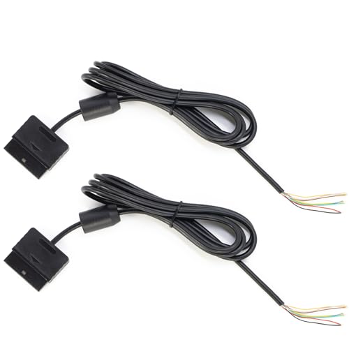 2pcs for ps1 ps2 Controller Repair Cable 8 pins Output Cord Wires for Replacement About 1.8M / 6FT