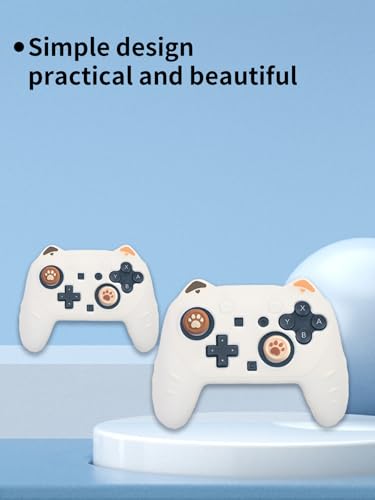 Case for Nintendo Switch 2 Pro Controller,UYRUREL Premium Sillence Material,Shock-Absorbing and Anti Drop Protection Soft Shell,with Stickers and Thumb Grips,Brown. - color: Brown