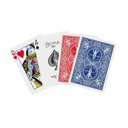 Bicycle Rider Back Playing Cards 12 Pack Poker Size Standard Index | Air Cushion Finish for smooth shuffling, Made in USA, 6 red and 6 blue decks, Ideal for poker and blackjack - size: Poker Size, 12 Pack
