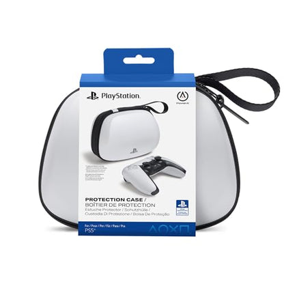 PowerA Protection Case for DualSense Wireless Controller - White, Officially Licensed, PlayStation 5, Durable Storage, Charging Cable Pass-through, Travel & Carry Case - color: White