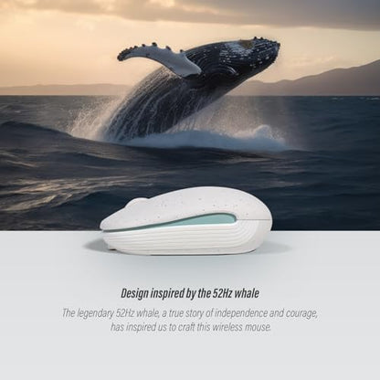 Wireless Mouse (Bluetooth+2.4G) Rechargeable Portable Silent Quiet Computer Mouse with 4000 DPI for Laptop/PC/Mac/MacBook/Chromebook/Surface Pro/iPad/Tablet Ambidextrous (White) - color: White