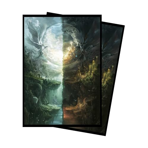 Black White - MTG Card Sleeves, 104ct, Standard Size, Smooth | Perfect for Double Sleeving, Smudge Resistant Matte Back, Standard 66x92mm - Compatible with Magic The Gathering & TCG Cards - color: Black White