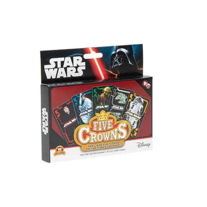 Five Crowns Star Wars Rummy Style Card Game for Kids, Family Game Night | Family Game Night, Travel Games, Screen-Free, Holiday Game, Playing Cards, Star Wars Toys - style: Five Crowns Star Wars