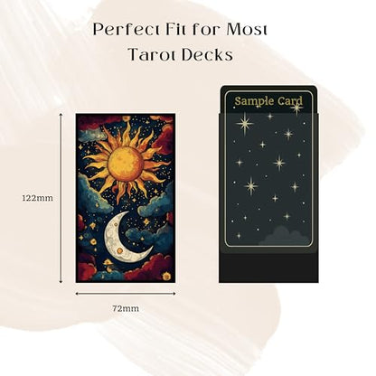 Smooth Matte Finish Tarot Card Sleeves 100CT - 72x122mm Precision Fit for Tarot Cards and Collectible Card Protection