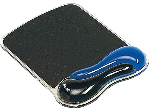 Kensington Duo Gel Mouse Pad with Wrist Rest, Ergonomic Wrist Support for Pain Relief, Comfortable Non-Skid Gel Pad for Computer, Laptop, Office & Home 9.6" x 7.6", Blue K62401AM | Ergonomic wrist support, non-skid gel pad, 9.6 x 7.6 in, pain relief for l