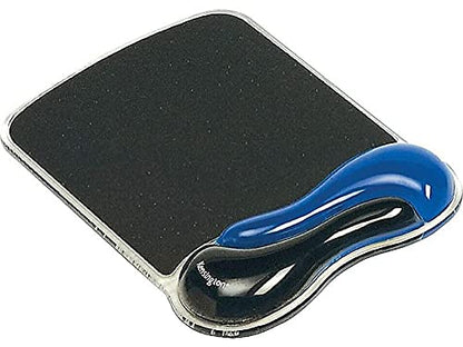 Kensington Duo Gel Mouse Pad with Wrist Rest, Ergonomic Wrist Support for Pain Relief, Comfortable Non-Skid Gel Pad for Computer, Laptop, Office & Home 9.6" x 7.6", Blue K62401AM | Ergonomic wrist support, non-skid gel pad, 9.6 x 7.6 in, pain relief for l