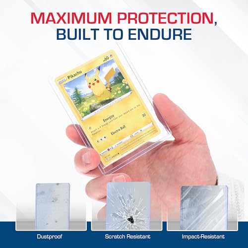 BCW 3x4 Topload Card Holder - Standard - 200ct | Rigid PVC Trading Card Protection for Baseball Cards, Football Cards, and Trading Cards Like Pokémon and MTG | Holds Cards Up to 20pts - size: 200 Pack