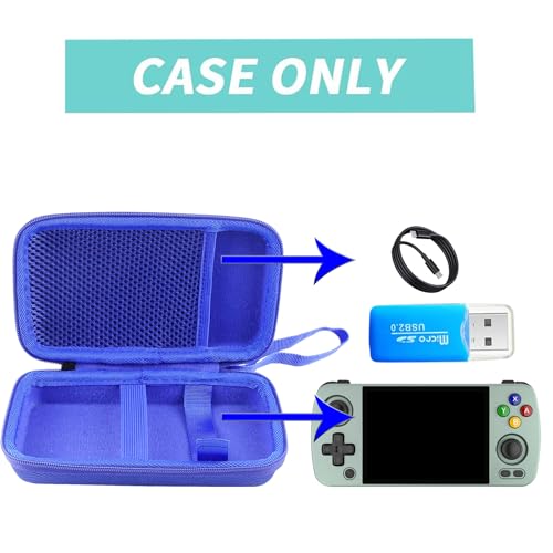 WERJIA Hard Carrying Case Compatible with Retroid Pocket Mini V2/RG405M Retro Handheld Game Console (For RG405M blue) - size: For RG405M blue