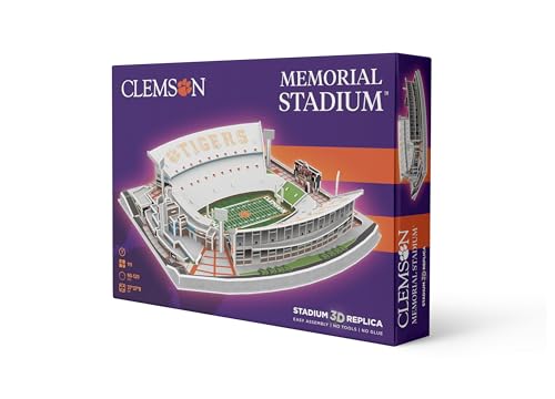 Pro-Lion 3D Jigsaw Puzzle of Memorial Stadium -94 Pieces | Home of Clemson Tigers | NCAA Football Gifts for Age 7+ - style: Clemson Tigers