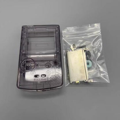IPS Housing Shell Cover with Buttons Conuctive Pads Screws for Gameboy Color GBC Console (Clear Purple) - color: Clear Purple