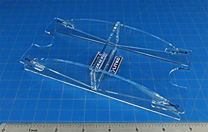 LITKO Standard Card Deck Holder | Draw & Discard, 40-60 | US/EU 70x100mm | Playing card tray for Magic, Pokémon & TCGs | Angled finger notch | Snap-fit, no glue | Laser-cut acrylic - color: Clear, size: Holds 40-60 Standard Cards. Draw & Discard Piles