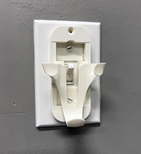 Anderic Wall Mount Bracket for Hunter 99122, 99123, RAN003, K047402 and Other Same Style Handheld Remote Control transmitters - 99122WM - White