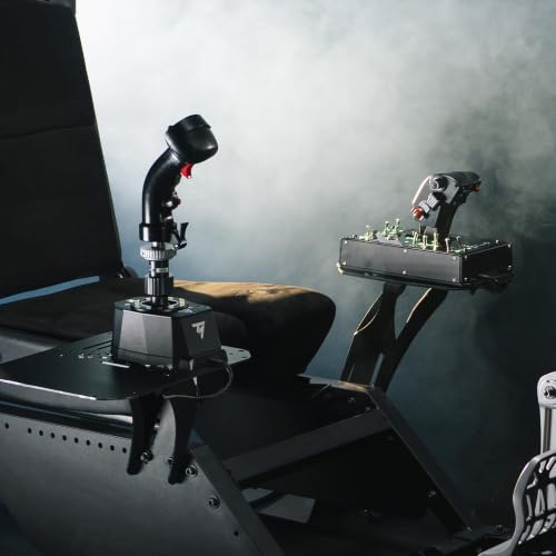 Thrustmaster AVA Base & F/A-18C Hornet Flight Sim Stick Bundle - PC | 1:1 USAF licensed Hornet replica stick, 19 programable buttons, 2-step trigger, 8-way hat, offset adapter - style: AVA & F18 Bundle