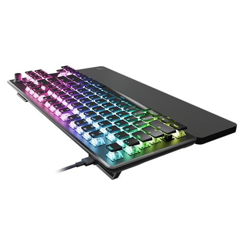Turtle Beach Vulcan II TKL Pro Hall-Effect Mechanical RGB Gaming Keyboard | Magnetic Switches, Adjustable Actuation, Customizable RGB Keys, Rapid Trigger, Swappable Keycaps, Tenkeyless, White - color: Black