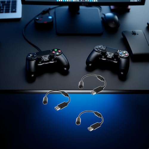 3Pcs Black for USB Breakaway PC Cable Cord Adapter Converter for Xbox 360 Controller Xbox 360 Cables