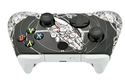 Hand Airbrushed Fade Custom Controller Compatible with Xbox Series X/S & Xbox One (Series X/S Bloody Forgiveness/White) - color: Series X/S Bloody Forgiveness/White