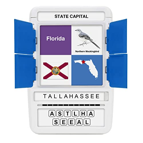 US States & Capitals Flash Cards | All 50 States and Capitals to Learn | Fun and Functional Case | Ultimate Flashcards for United States Geography | Card Games for Kids and Adults | Ages 6+ - style: US States & Capitals