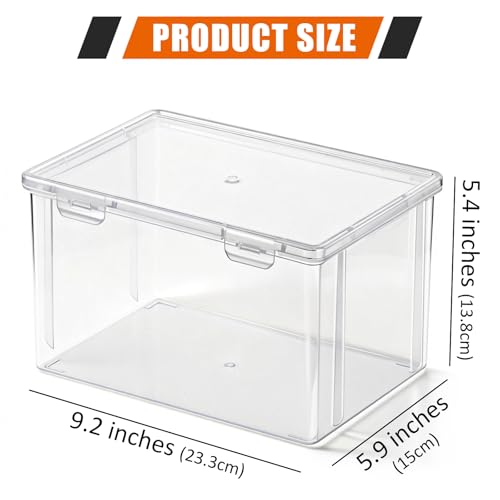 tutata NES Cartridge Case Storage Box Compatible with NES Cartridge Games, Retro Game Case Holder Clear