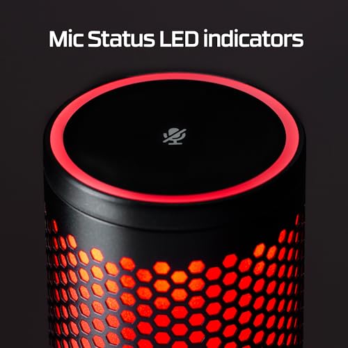 HyperX Quadcast 2 Frost – USB Microphone for Gaming, Streaming and Podcasting, with On-Board Controls, LED Lighting, Removable Shock Mount