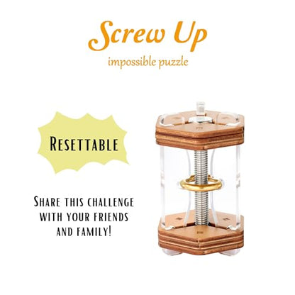 Puzzle Potato - Impossible Puzzle - Brain Teaser Puzzle for Adults - Mechanical Logic Mind Game