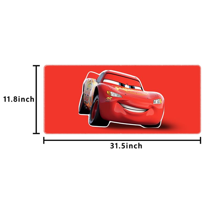 Cartoon Pattern Extended Gaming Mouse Pad, 31.5 x 11.8 Inches Non-Slip Keyboard Mat with Stitched Edge for Gaming & Office (Cars) - color: Cars