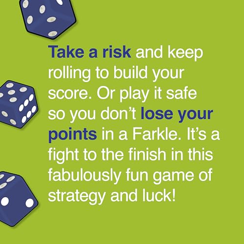 Farkle Dice Games for Kids, Dice Set, Score Sheets Inc, Family Game Night | Family Game Night, Travel Games, Screen-Free, Travel Game, Holiday Game, Cup and Score Card Included,
