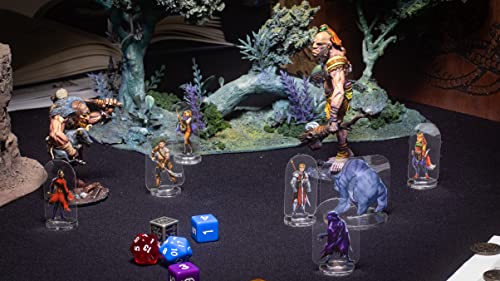 Arcknight Flat Plastic Miniatures: Wildlands HORDE; 31 Unique Wilderness-Themed Enemy Minis for DnD5e and Pathfinder; Affordable, Skinny Figurines for Dungeons and Dragons and other Tabletop RPG games