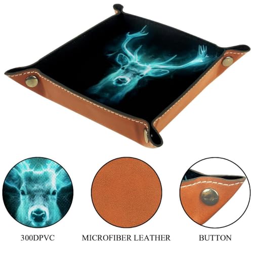 Glowing Dear Dice Tray Dice Rolling Tray Folding Dice Holder for Dice Games, Like RPG, DND and Other Table Games - color: Multi 4