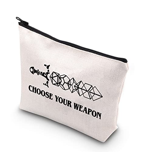 BDPWSS Choose Your Weapon Gamer Makeup Bag Dragons D20 RPG Gaming Gift Dragons Tabletop Role Playing Gamer Gift (Choose your dice)