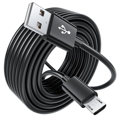 10FT Long PS4 Charger Cord for Xbox One Controller,PS4 Charging Cable,Micro USB Cable for Xbox One S/X Slim Elite Controller,Dualshock 4 Data Cord Wire for Sony PlayStation 4 Controller Games Console