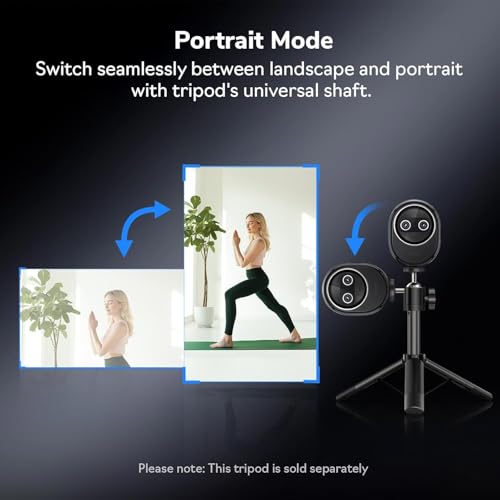 EMEET Piko+ (Piko Plus), World’s 1st Dual-Camera AI-Powered 4K Webcam, 1/2.55'' Sony Sensor, 3 Mics&3 Sound Modes, Panda Magnetic Privacy Cover, USB C-C&C-A, Ideal for Livestreamers - style: Piko Plus w/ Panda Privacy Cover