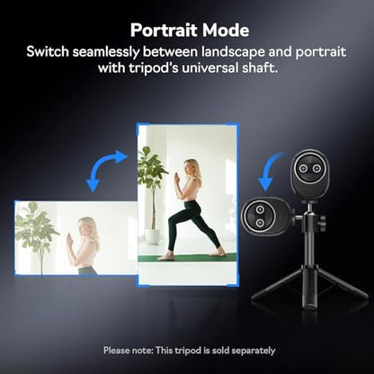 EMEET Piko+ (Piko Plus), World’s 1st Dual-Camera AI-Powered 4K Webcam | 1/2.55'' Sony Sensor, 3 Mics&3 Sound Modes, Panda Magnetic Privacy Cover, USB C-C&C-A, Ideal for Livestreamers - style: Piko Plus w/ Panda Privacy Cover