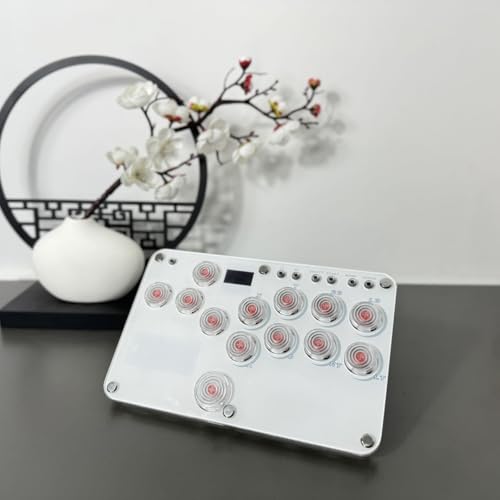 XIAO SHI MIN STORY Arcade Stick 13 Keys All-Button Game Controller with Custom RGB & Turbo Functions,Arcade Controller Street Fight for PC/Ps3/Ps4/Switch/Steam Game Keyboard Supports Hot Swap & SOCD