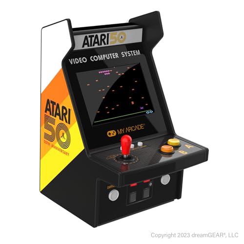 My Arcade Atari Micro Player Pro: 100 Arcade Games, 6.8" Portable Game | Retro Gaming, Atari 2600, Arcade Classics - style: Atari