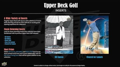 2026 Upper Deck GOLF Series Sealed Blaster Box of Packs Featuring Young Guns Rookie Card, Scorecard Superstars and a Blaster Exclusive Orange Dazzler Try For Tiger Woods, Nelly Korda and Many Others