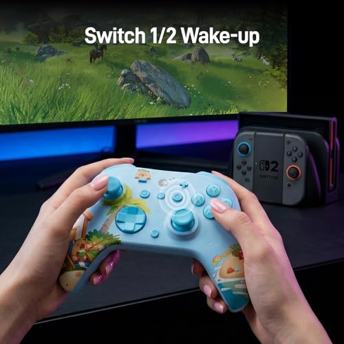 GuliKit ES PRO Wireless PC Controller –3.25ms Low Latency, TMR Joysticks | For PC/Steam/Switch/Android/iOS,Anti-Drift/Anti-snapback,Switch 2 Wakeup,Gyro Motion Aim,30H Battery【Starsand Island Editio