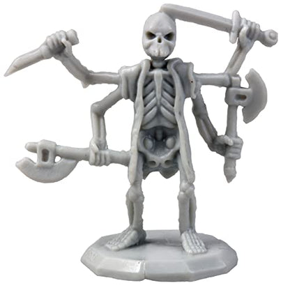 56 Unpainted Fantasy Mini Figures- All Unique Designs- 1" Hex-Sized Compatible with DND Dungeons and Dragons & Pathfinder and RPG Tabletop Games- Features Goblins, Orcs, Gnolls, Skeletons & More