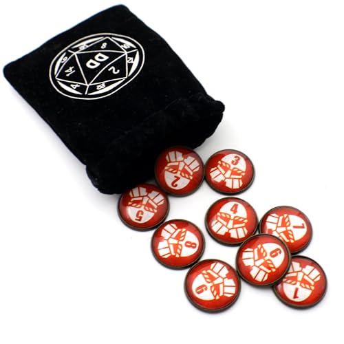 D&D Numbered Monster Token Markers for Dungeons and Dragons (Dwarf) - style: Dwarf