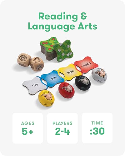 SimplyFun Clover Leap - Educational Vocabulary Game - Sentence Building for Kids, Develop Sentence Structure & Vocabulary Skills, Fun Learning Game for Families - 2-4 Players, Ages 5 & Up - style: Clover Leap