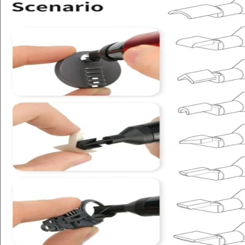 Reciprocating Electric Grinding Pen ES-A High Precision Model Tool for Military Models, Resin Kits Polishing,Miniature Crafting,DIY Hobby Accessories (ES-A Grinding Pen and Sanding Heads(8PCS)) - color: Es-a Grinding Pen and Sanding Heads(8pcs)