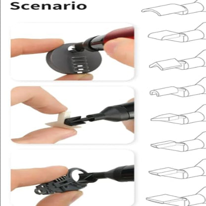 Reciprocating Electric Grinding Pen ES-A High Precision Model Tool for Military Models, Resin Kits Polishing,Miniature Crafting,DIY Hobby Accessories (ES-A Grinding Pen and Sanding Heads(8PCS)) - color: Es-a Grinding Pen and Sanding Heads(8pcs)