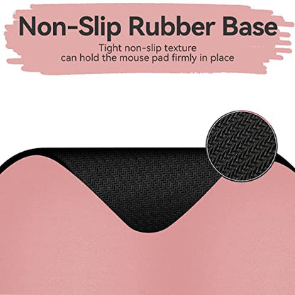 Small Rectangular Mouse pad , only Takes up Mouse Space, Universal Mini Mouse pad Portable Waterproof, with Non-Slip Glue Base, DarkPink 5X6 inches, dark pink - color: Dark Pink, size: 5x6 inches