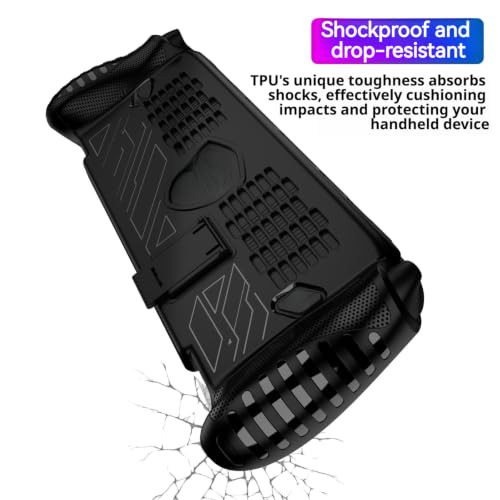 TEHAOUU TPU Protective Case, Compatible with MSI Claw 8 EX AI+ Handheld Game Console, Built-In Kickstand Cover, Game Console Shell for Desktop & Portable Gaming