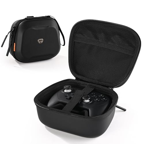 GesTac Carrying Case Compatible with Switch 2 Pro Controller, Travel Protective Portable Storage Bag, Hard Shell EVA Shockproof, Anti-Scratch – Black