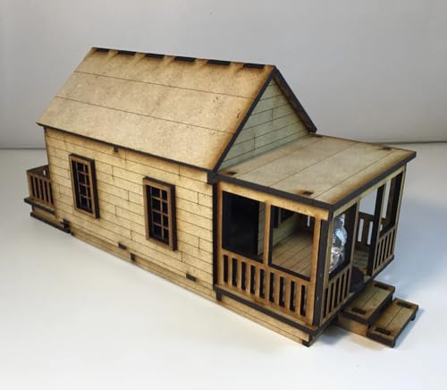 Shotgun House 28mm Terrain Building MDF Miniature Tabletop Gaming RPG Modern Wargames