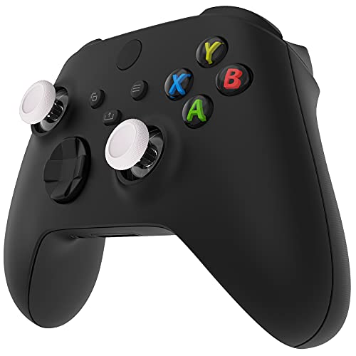 eXtremeRate Replacement Thumbsticks for Xbox Controller, Joysticks Repair Kit for Xbox Series X/S, One (Standard, Elite V1), Custom Analog Stick Button - White & Clear - color: Clear White