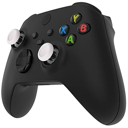 eXtremeRate Replacement Thumbsticks for Xbox Controller, Joysticks Repair Kit for Xbox Series X/S, One (Standard, Elite V1), Custom Analog Stick Button - White & Clear - color: Clear White