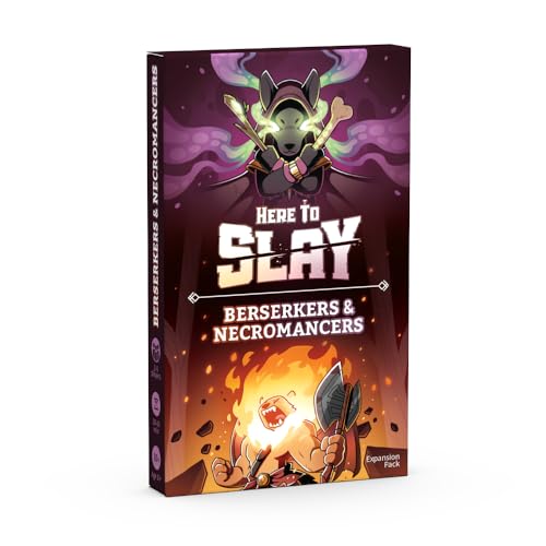 Unstable Games - Berserker & Necromancer Expansion Pack - Designed to be added to your Here to Slay Base Game - Great for Family Game Night - style: Here to Slay: Berserkers & Necromancers Expansion